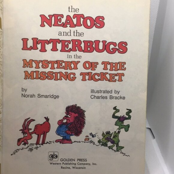 The Neatos and the Litterbugs in the Mystery Of The Missing Ticket Golden Book - Picture 6 of 12